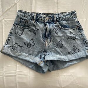PacSun Butterfly Jean Shorts